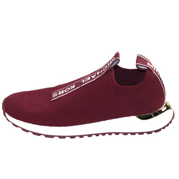 Michael Kors Bodie Maroon Slip-On Wedge Trainer Style, Size 9 - Picture 5 of 9